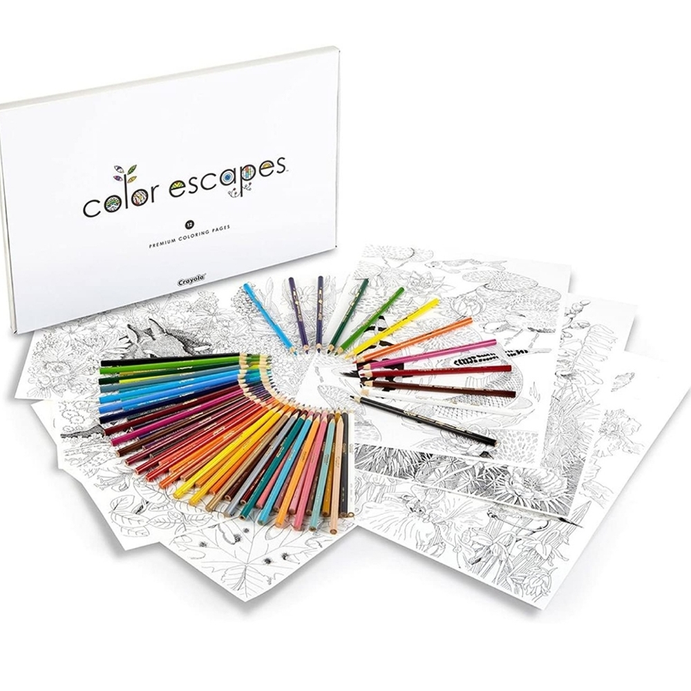 CRAYOLA COLOR ESCAPES 4 COLLECTION KIT